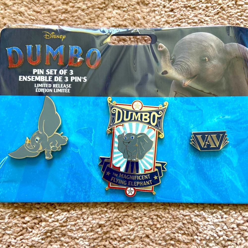 Limited Edition Dumbo Set of Three Pins
